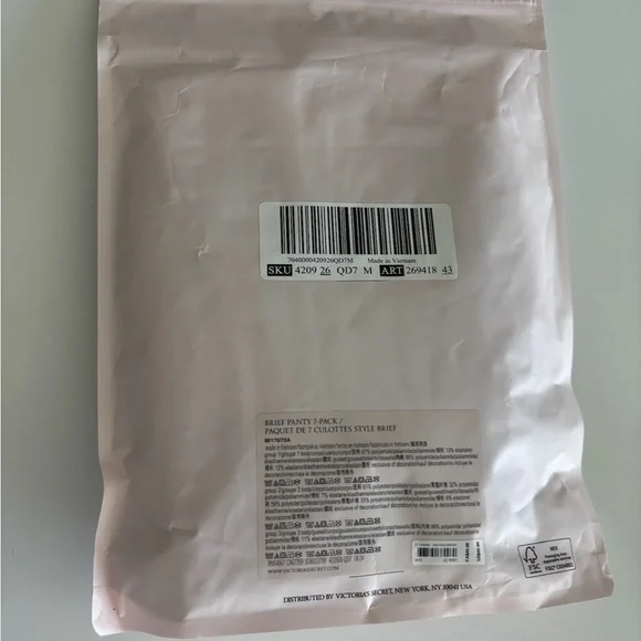 Victoria's Secret NWT Assorted Women's Briefs - Black, Navy, Gray, Pink, Tan - Picture 2 of 2